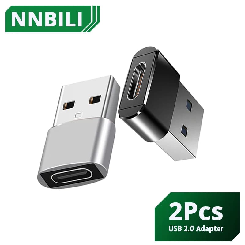 OTG Adapter from USB to C type 2 pieces USB USB-C male to Micro USB type-c female to MacBook Samsung S20 USBC connector OTG