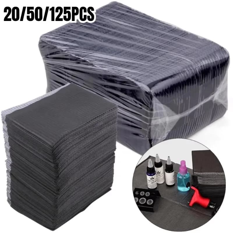 250/125/50/20 Pieces Cover for Tattoos, Disposable Mat for Cleaning Tattoos, Waterproof and Anti-slip Fabric Sheets, Cleaning Mat, Bavaglini