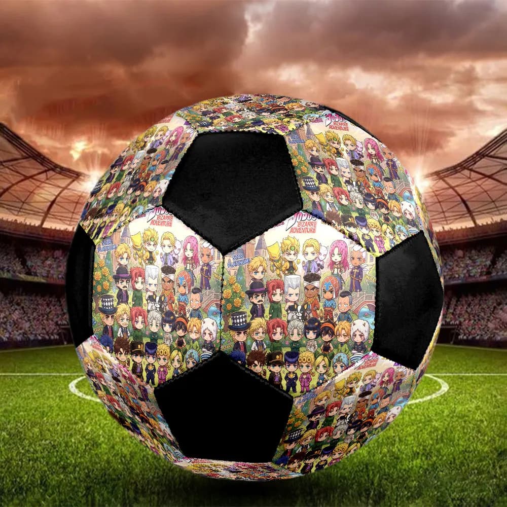 1PC JoJos Bizarre Adventure Soccer Ball Football Size 5 Training Ball Colorful Outdoor Sports Birthday Present HE16