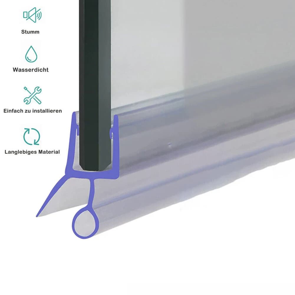 2 pz 50cm bagno doccia porta guarnizione striscia deflettore acqua 6/8/10/12mm guarnizione Gap porta finestra guarnizione