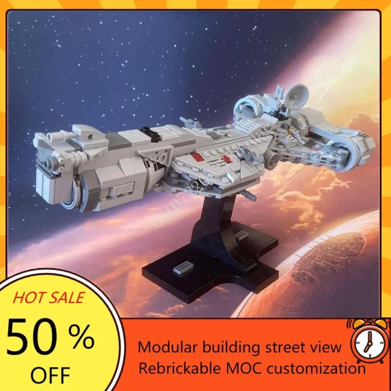 554PCS Classe Consulare Cruiser Midi Scala Guerra Spaziale Militare MOC SpaceShip Modello di Battaglia Puzzle Personalizzato FAI DA TE Modello di Montaggio Giocattolo Regalo