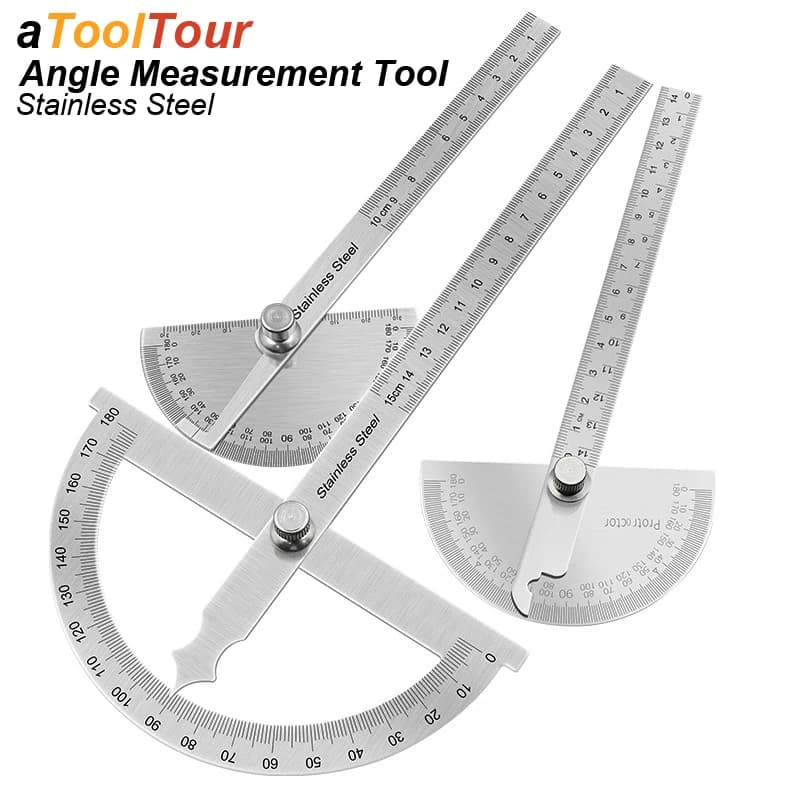 Angle Meter Measuring Gauge Measuring Metal Finder 180 degree Goniometer Wood Measuring Instrument for Stainless Steel Wood Processing