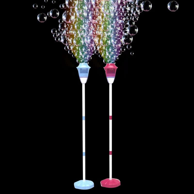 Macchina per bolle di lampione bolla completamente automatica con luce compleanno festa di nozze all'aperto senza batteria bolla d'acqua