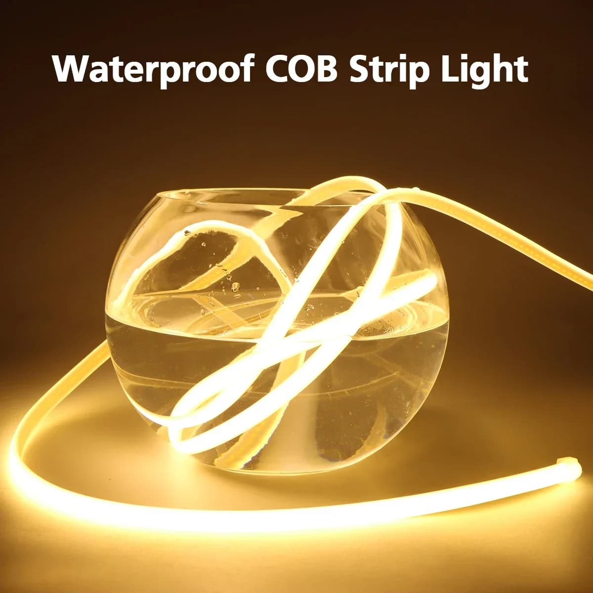 NUOVA luce di striscia COB in silicone puro di alta qualità 288 LED / M CRI RA90 morbida fai da te tagliabile per esterni giardino prato cortile cartellone decorazione