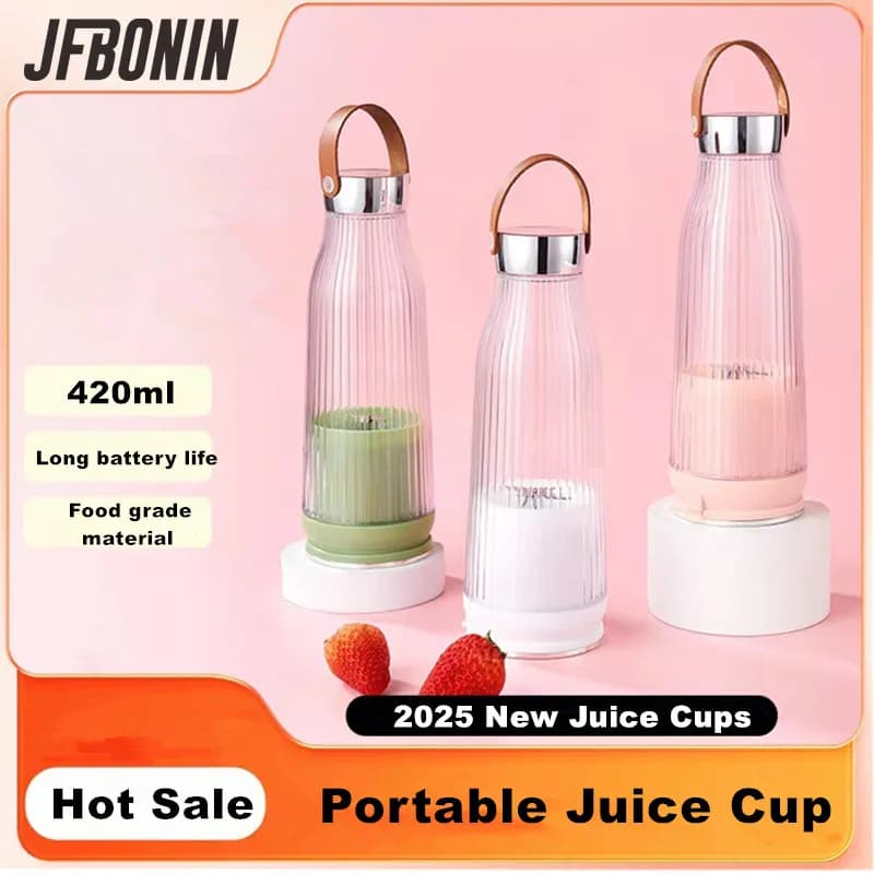 2025 Spremiagrumi elettrico Tazza 6 lame Frullatore Macchina per frappè USB Portatile Frutta Latte Strumento di miscelazione Mini frullatore di succo fresco