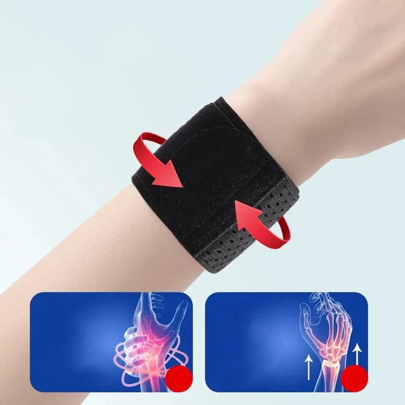 Cinghie di supporto per il polso regolabili Polsino protettivo elastico Artrite Distorsione Polso Tutore Anti distorsione Cinturino per fitness