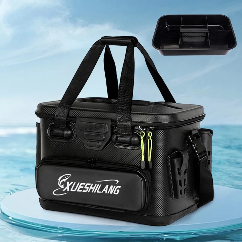 EVA Fishing Box Door High Capacity Fishing Box Portable Adhesive Design With Handheld For Fisherman Supplies