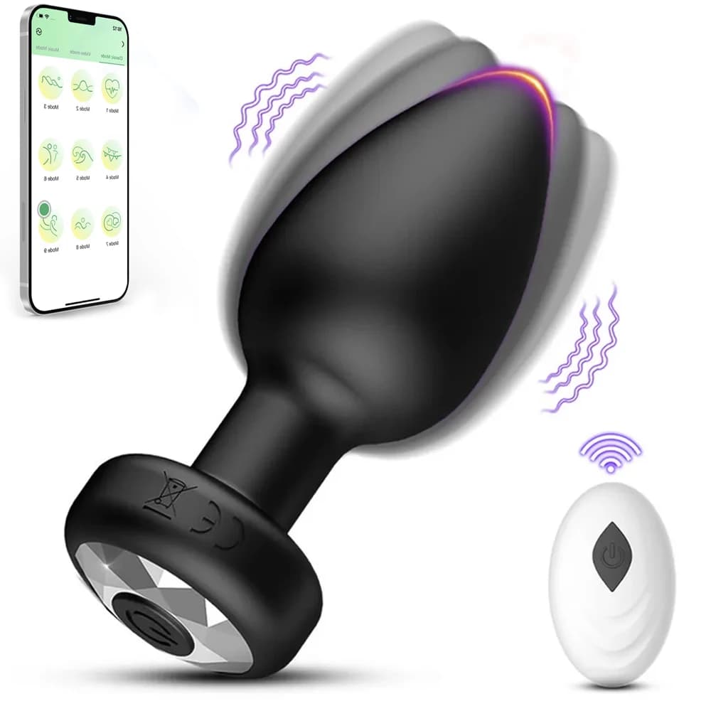 APP Wireless Butt Vibrator for Men Anal Plug Female Control Vagina Stimulator Remote Prostate Massager Adult Sex Toys Women Gay