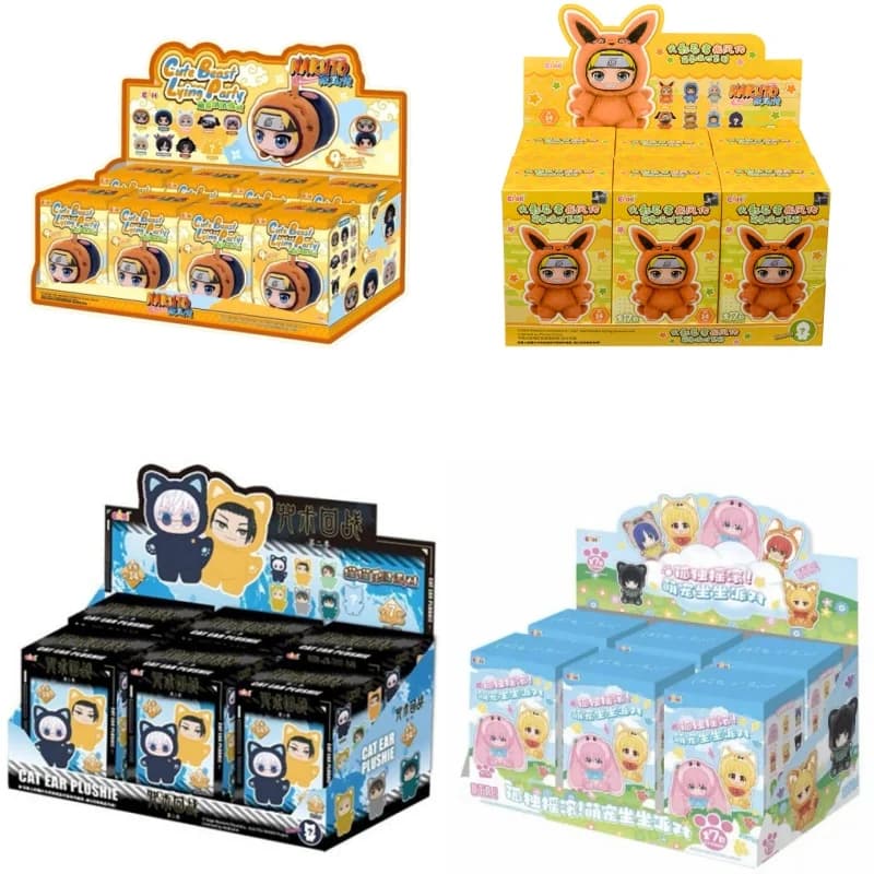 Hot Sale Original EAKI Naruto Blind Box Series 2 Jujutsu Kaisen The Buried Frieren Cute Beast Party Series Plush dolls in Vinyl