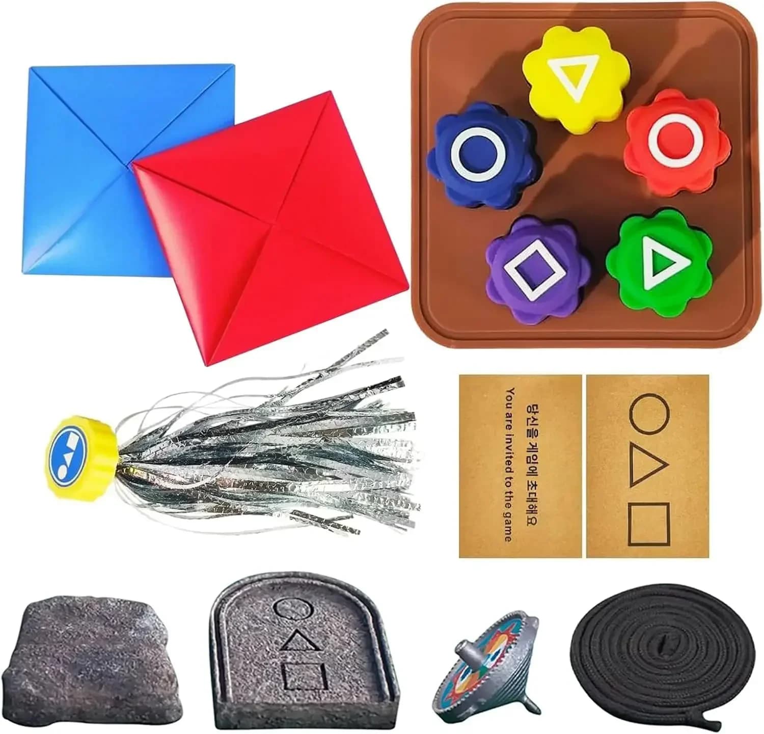 Gonggi Giochi coreani Gong Gi Pacchetto coreano Giochi Ddakji Gioco Gonggi Giocattoli di pietra