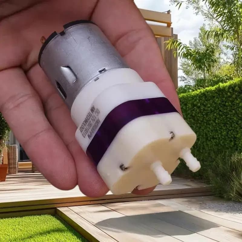 Pompa per vuoto a membrana DC12V 0.53A, pompa ad aria a pressione negativa, pompa ad aria ad alta potenza per acquario e vasca dei pesci