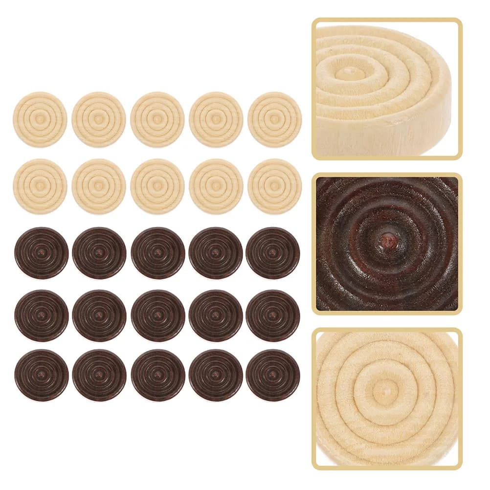 Set di 96 Pezzi in Legno per Backgammon e Scacchi, Qualità Premium, Gioco Educativo per lo Sviluppo della Saggezza e della Pianificazione Logica