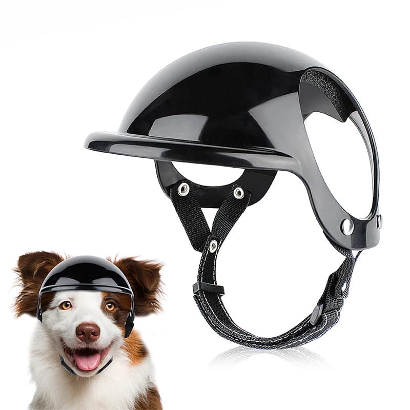 Dog dog helmet with ear hole Small and medium size dog helmet Sports dog helmet Outdoor dog hat for dog accessories