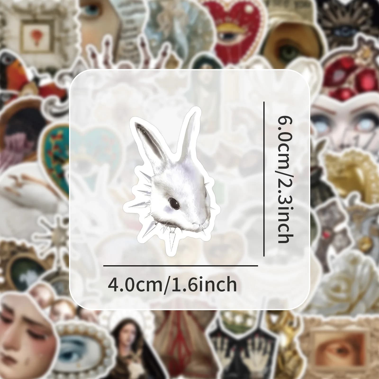 10/54PCS Cartoon Grotesque Graffiti Adesivi Squisito Stile Vintage Estetica per Tazza di Acqua Telefono Computer Notebook Cancelleria