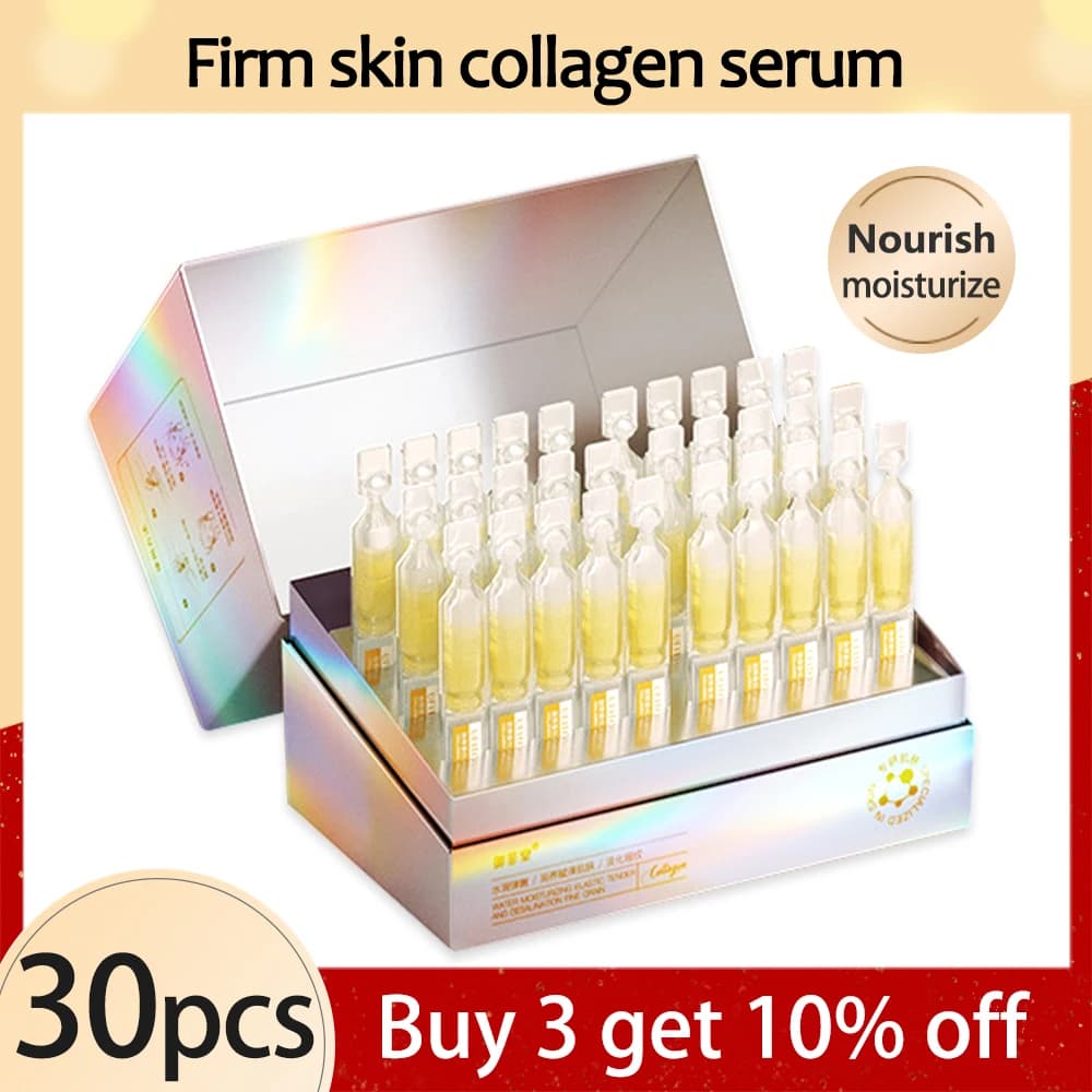 30 pz collagene Boost siero Ceramide riparazione azienda essenza liscia acido ialuronico antirughe invecchiamento sbiancante macchia scura cura della pelle