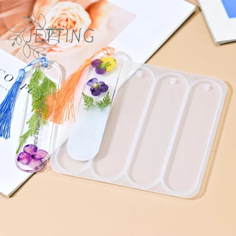 Hot Bookmark Silicone Mold Rectangle Epoxy Resin Casting Mould For DIY Crystal Epoxy Resin Book Decoration Crafts Accessories