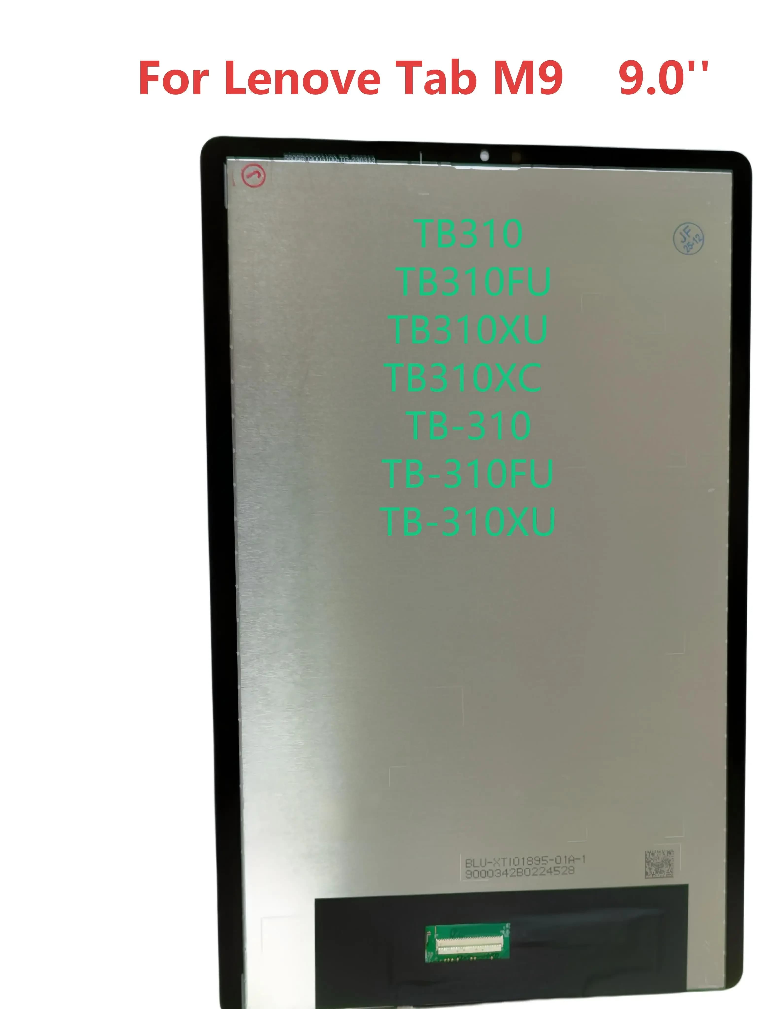 For Lenovo Tab M9 TB310 TB310FU TB310XU TB310XC TB-310 TB-310FU TB-310XU 9.0" LCD Display Touch Screen Digitizer Glass Assembly