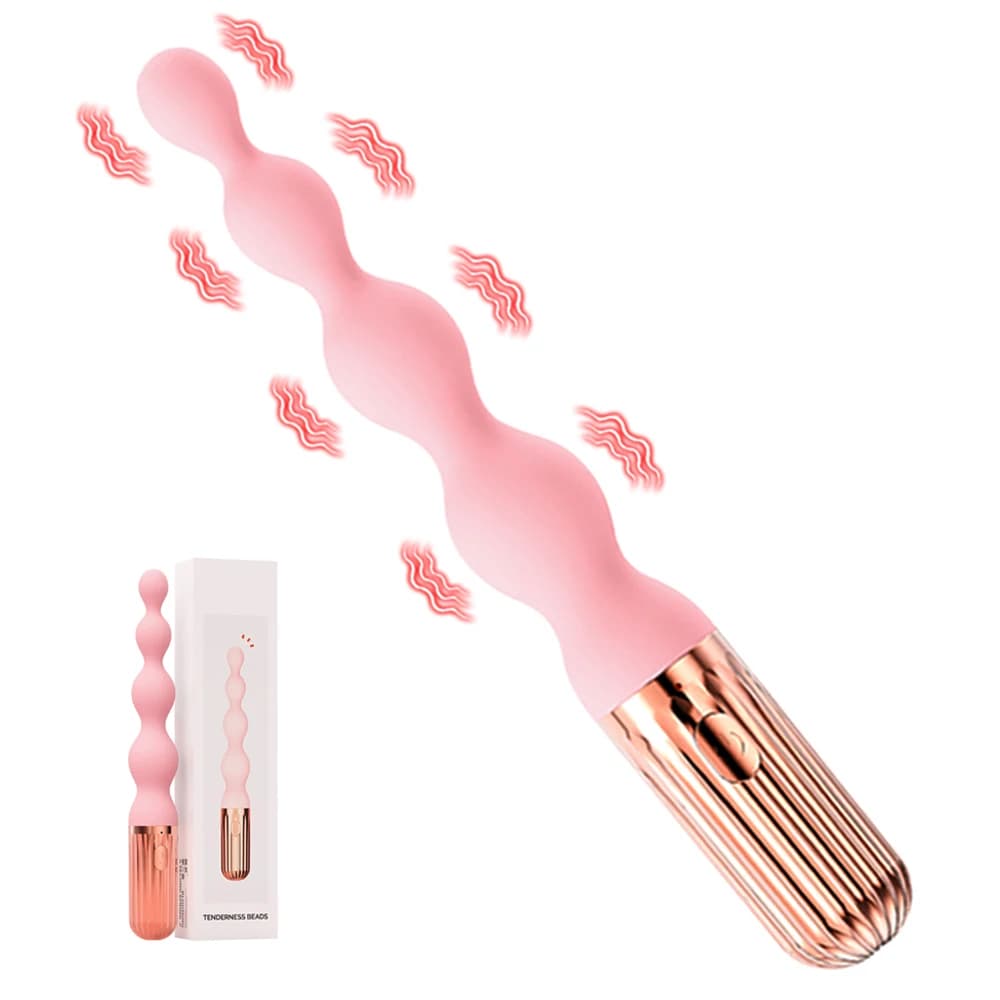 Plug Anale Vibrante Impermeabile in Silicone, Palline Anali per Stimolazione Clitoridea Femminile, Massaggiatore Prostatico Maschile, Giocattoli Sessuali per Adulti