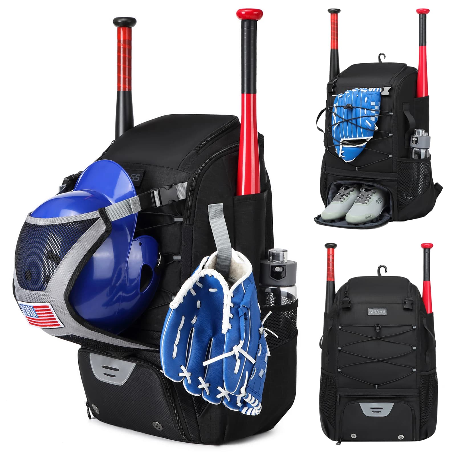 Baseball Equipment Bag Baseball Backpack With Shoe Bag Softball For Large Capacity Sports Backpack For Young