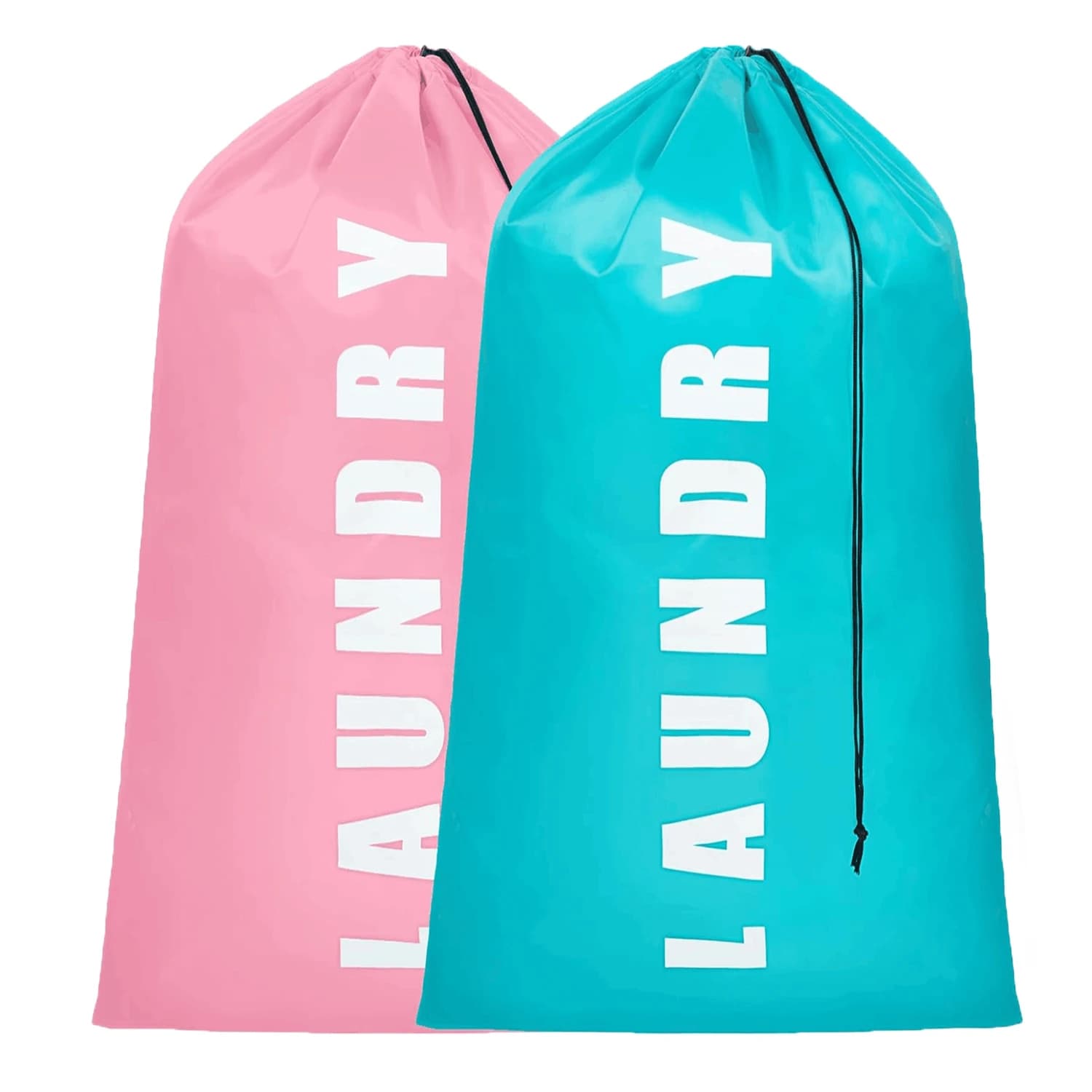 Sacchetto della biancheria, sacchetti della biancheria da viaggio in confezione da 2 per vestiti sporchi, sacchetti della biancheria grandi per viaggiare, borsa da viaggio per vestiti sporchi, 24 "x 36"
