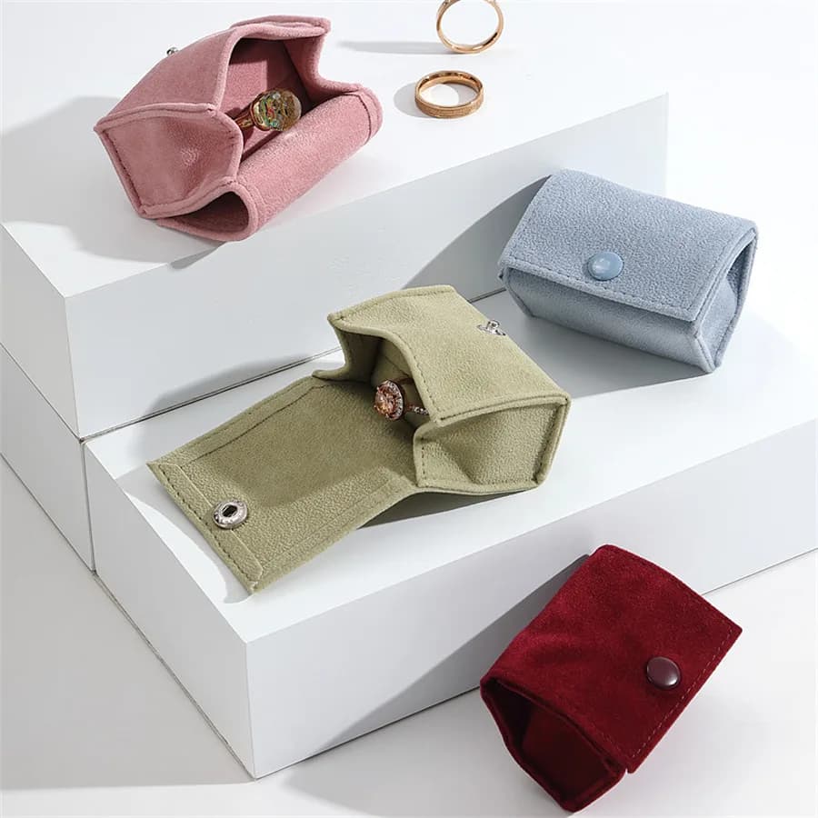 Portagioie portatile in velluto, mini borsa organizer con bottoni per orecchini, anelli, braccialetti, regalo ideale per moglie, mamma, figlia e amico