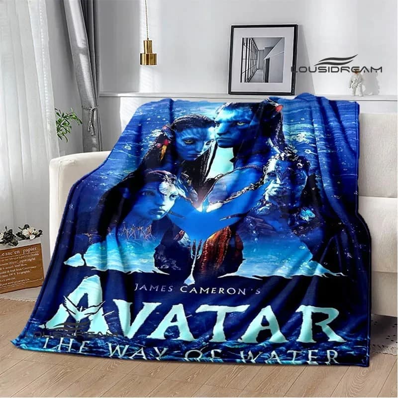Film Avatar: The Way of Water Printed coperta flangia coperte calde coperta da picnic coperta da viaggio per la casa fodere per il letto regalo di compleanno