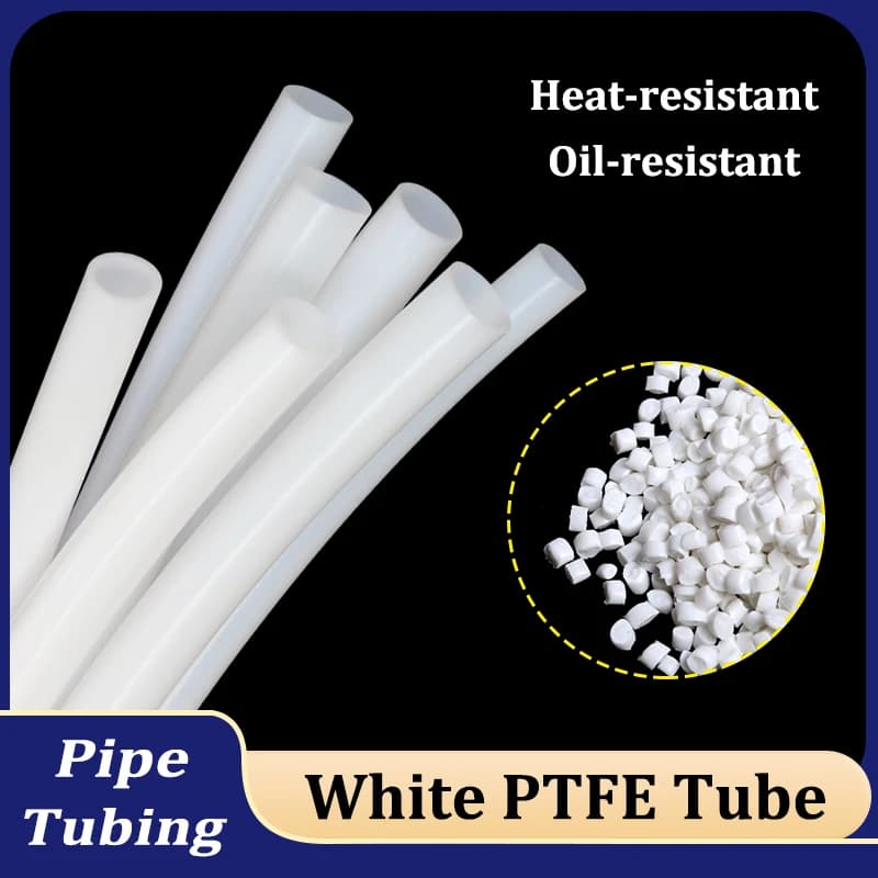 White PTFE Tube 1 - 10 m 1 2 2.5 3 4 6 7 8 10 mm High Temperature Insulated Extruder J Head Hard Tube for 3D 600 V Printer Parts