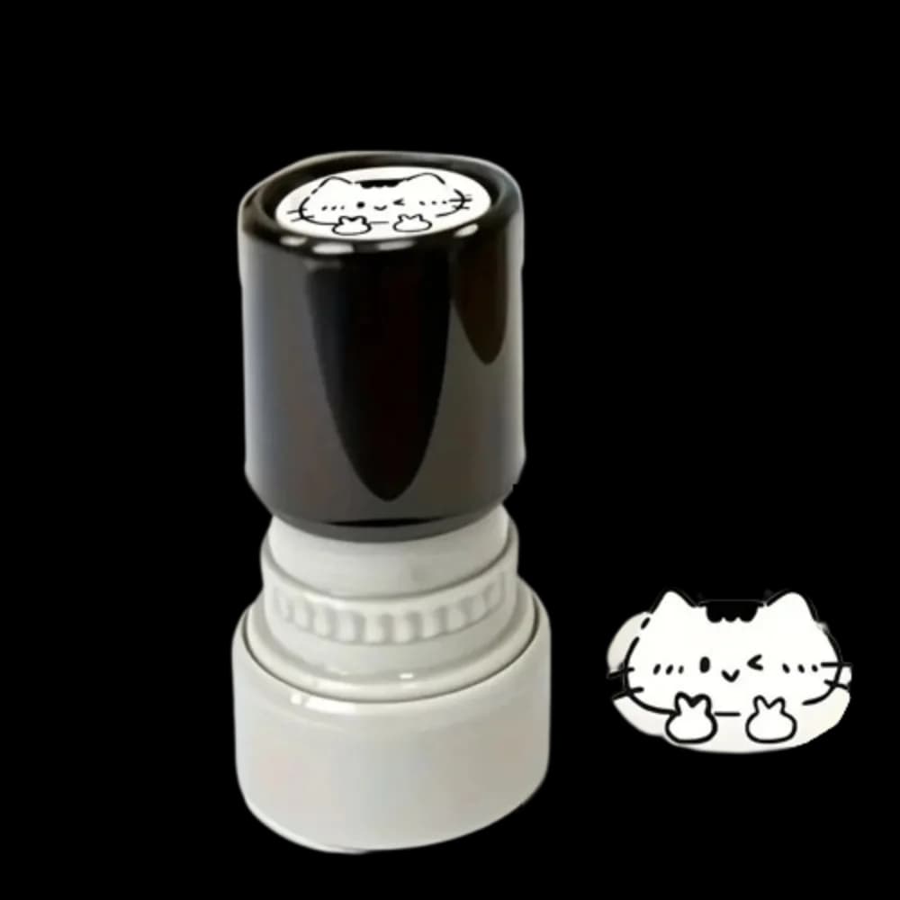 11Styles Black Cat Stamp Diary Collage Animal Shape Kitten Stamp Clean Imprints Cat Designs Cartoon Stamps Journal Decoration
