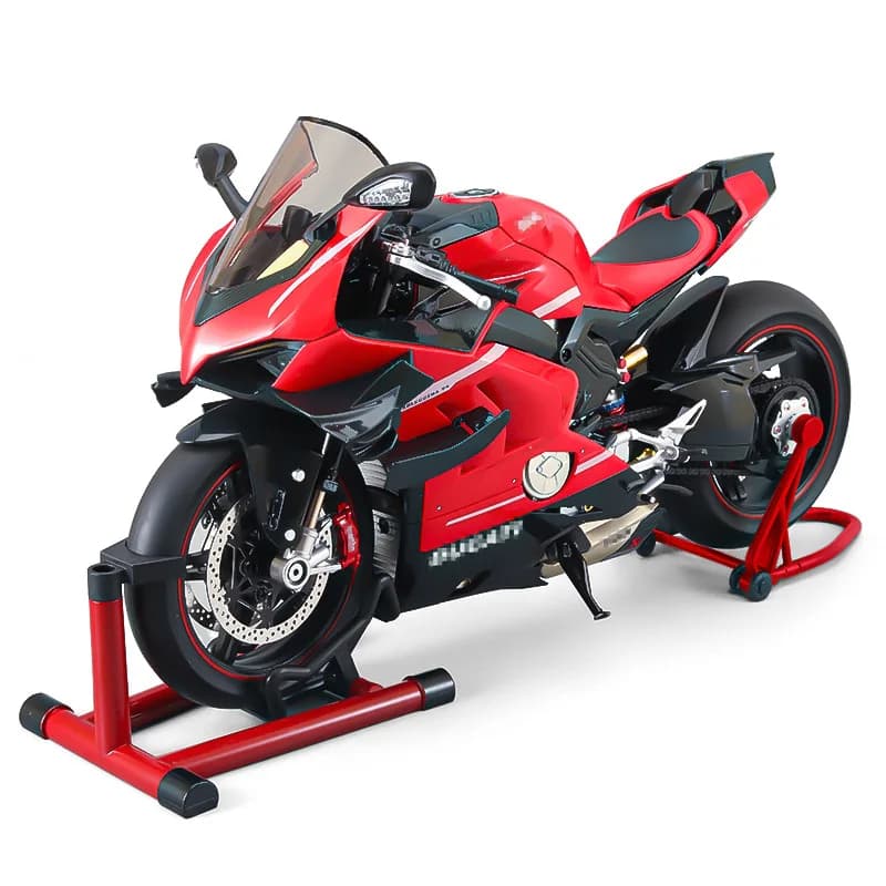 Modello di motocicletta XLG 1:7 Ducati Panigale V4S - Modello in lega pressofusa con effetto fumo e luci/suoni, regalo ufficiale per collezionisti con licenza ufficiale