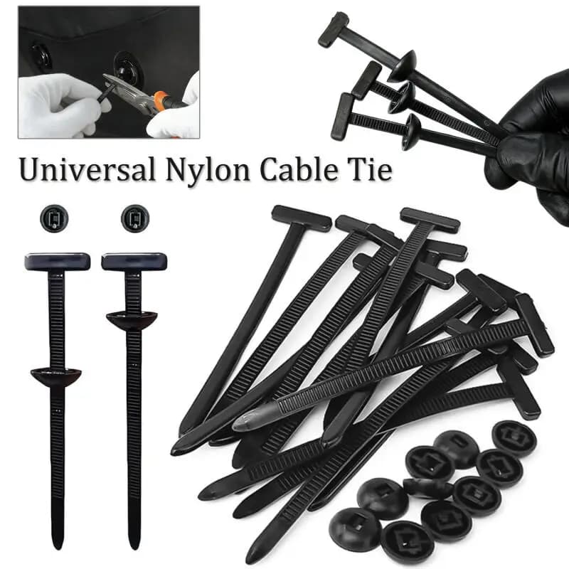 50 ~ 500pc Fascette per cavi in nylon Fibbie Vite di fissaggio automatica Clip di ricambio Parafanghi per auto Tronco Protezione del motore Pannello Strumento di gestione dei cavi