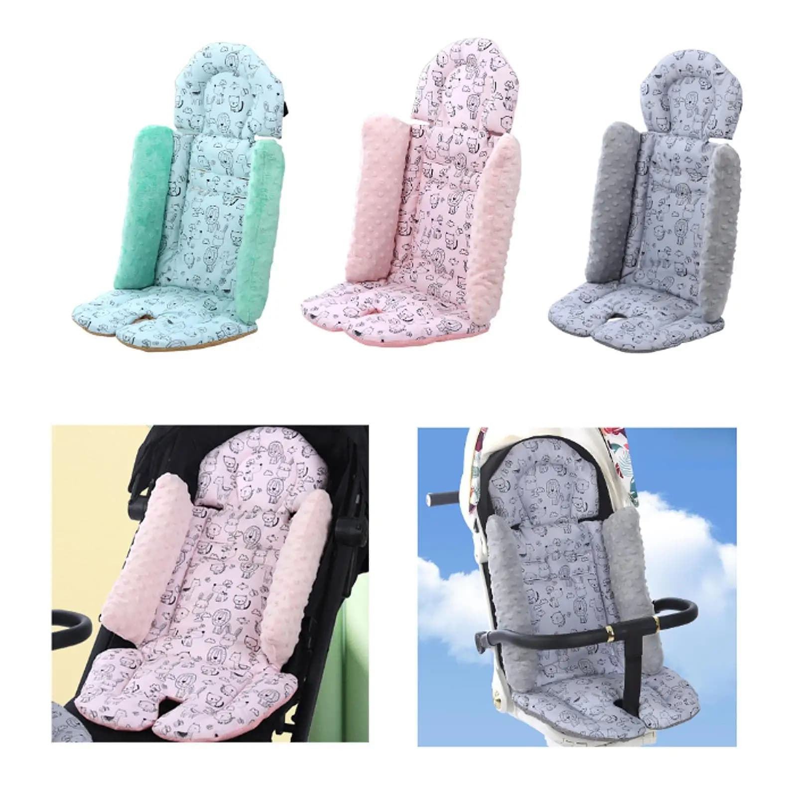 Cuscino per passeggino per imbottitura per sedia da pranzo Accessorio per passeggino Cuscino per carrozzina antiscivolo Cuscino per seggiolino Fodera per sedile