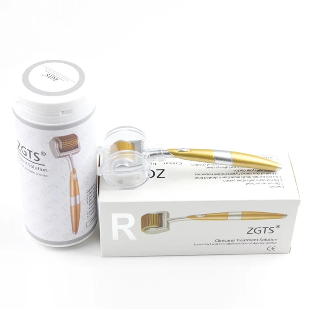 Professionale Titanium ZGTS Derma Roller 192 aghi per la cura del viso trattamento per la perdita dei capelli certificato CE dimostrato Micro aghi
