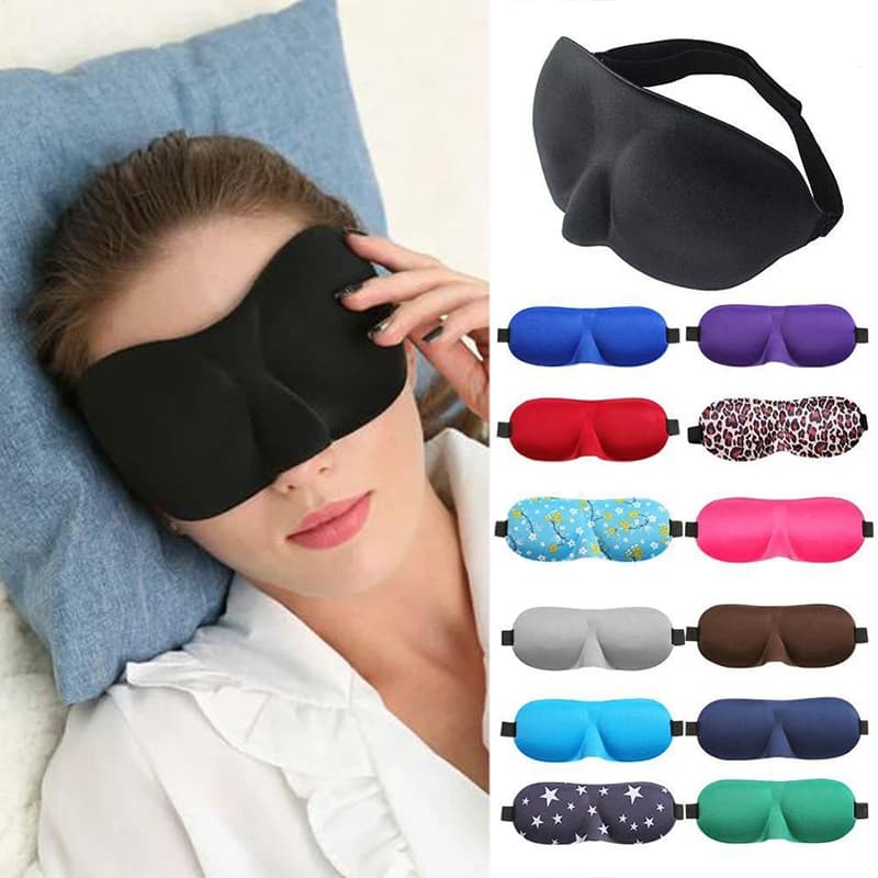 3D Sleeping Mask Benda On The Eye Lock Light Eye Mask Soft Cover Rest Relaxing Sleep Help Woman Man Portable Benda Traveling Benda On The Eye