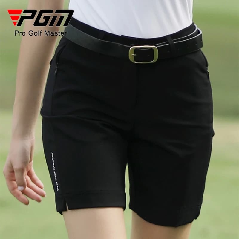 Pantaloncini da golf da donna PGM Pantaloni estivi elastici impermeabili con gambe divise a cinque quarti Abbigliamento sportivo KUZ129