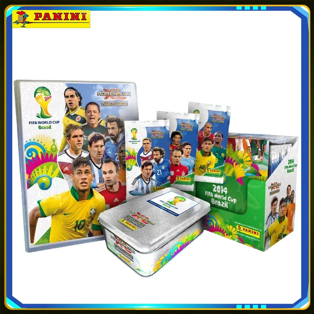 Panini 2014 FIFA World Cup Brazil Full Display Box Original Italy Import Football Player Collection Trading Cards Gift Toys