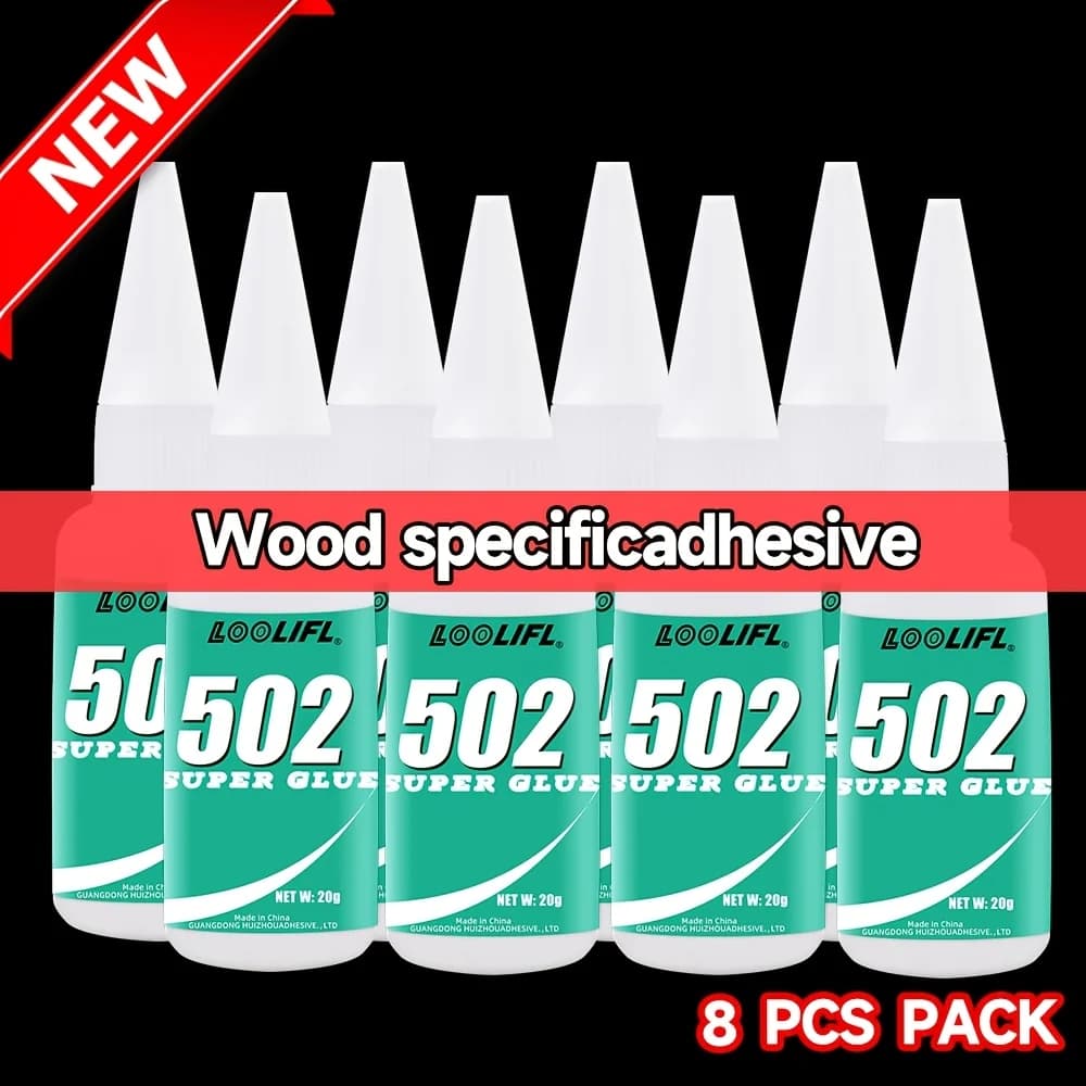 Loolifl 20g 502 Super Strong Instant Adhesive, Universal Adhesive Suitable for Repairing Materials Such as Metal, Plastic, Wood, Ceramics, Glass, and Shoes