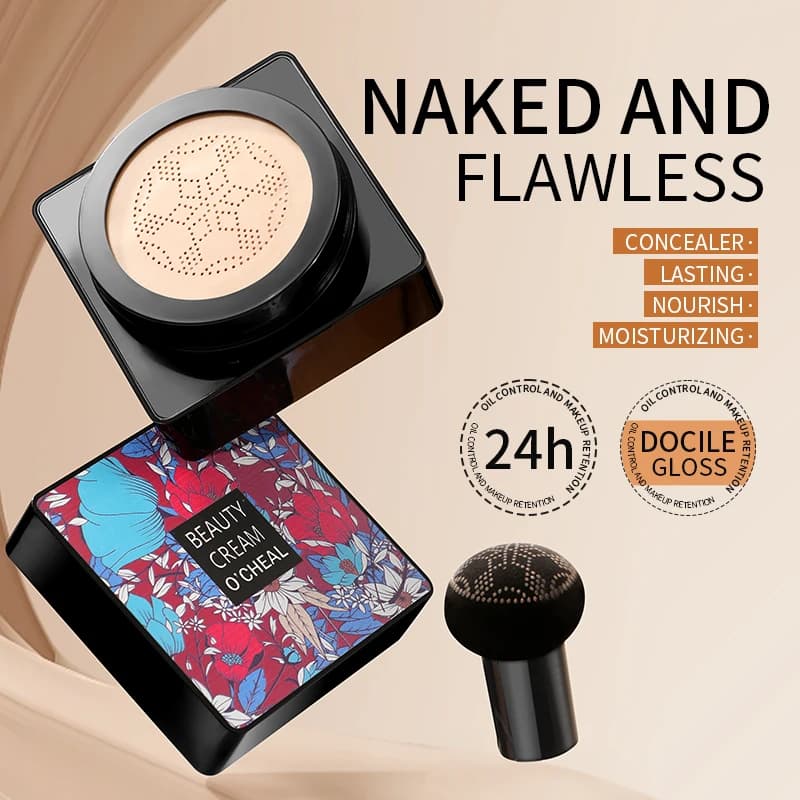 Fungus-shaped air sponge Bb cream background that hides long-lasting natural moisturizing makeup Lightweight and non-folds
