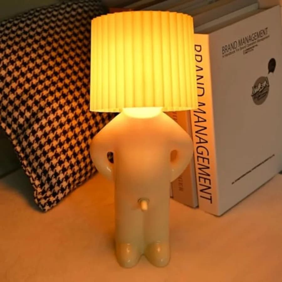 Bedside Night Light, shy man lamp Birthday Christmas G-ifts for Boyfriend Girlfriend, Funny Anniversary Gag Gifts, Husband Wife