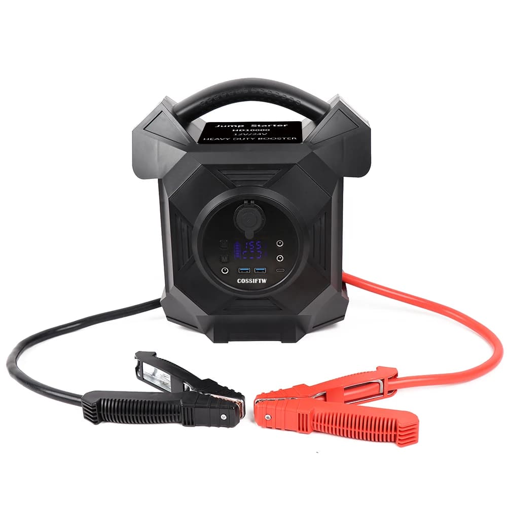Avviatore di emergenza 10000A Peak 12V/24V 80000mAh - Booster batteria al litio ferro con schermo intelligente con kit di attrezzi di emergenza con luce LED incorporata