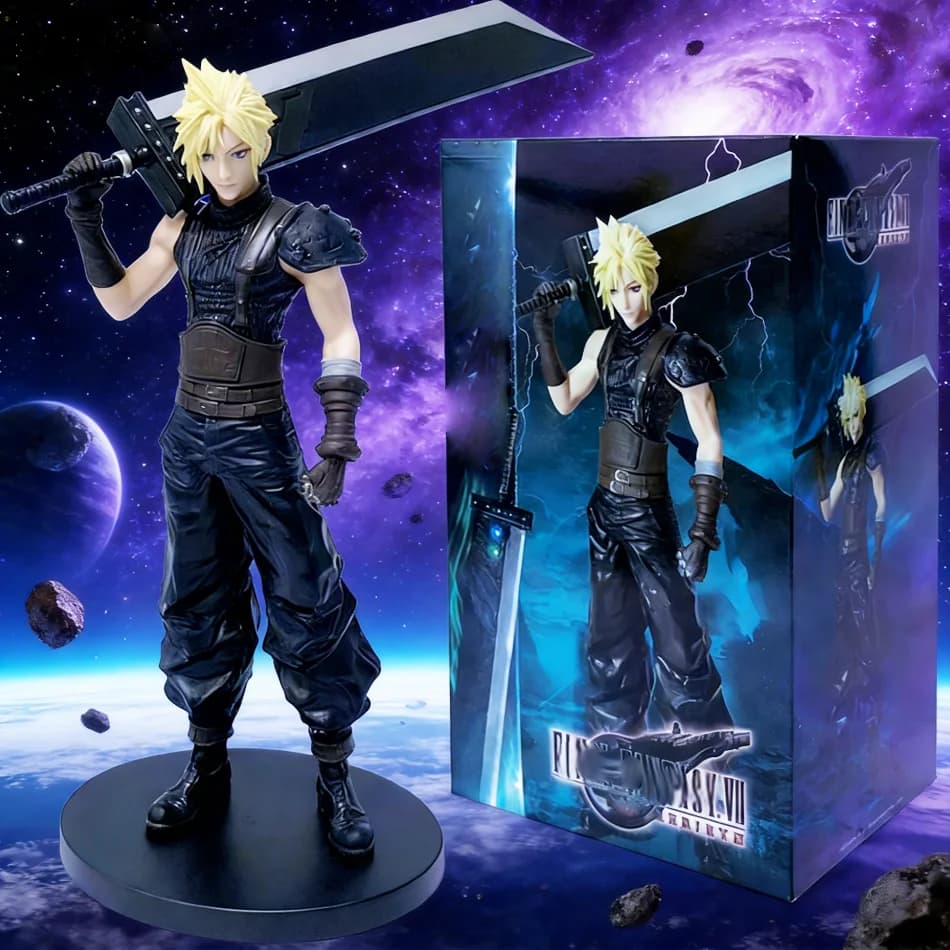 Periferiche anime più vendute: Cloud Strife Standing Pose Action PVC Figure - Giocattolo modello da collezione, regalo perfetto per i ragazzi