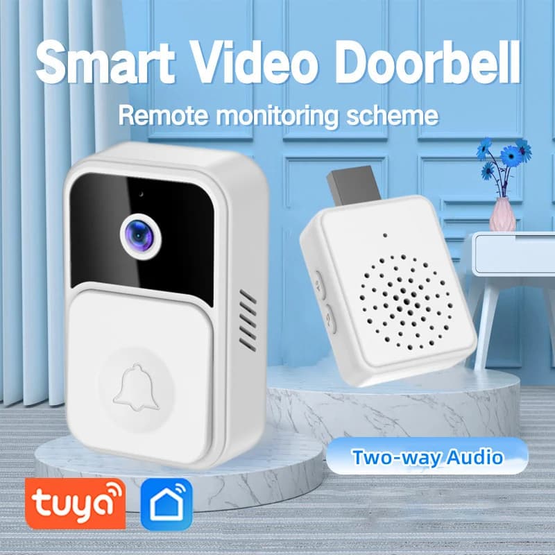 Videocitofono Ultra Nitido con Angolo Ampio, Telecamera Spioncino Elettronica Intelligente per Casa, Antifurto, Visione Notturna HD, Interfono Video e Vocale, Ricaricabile