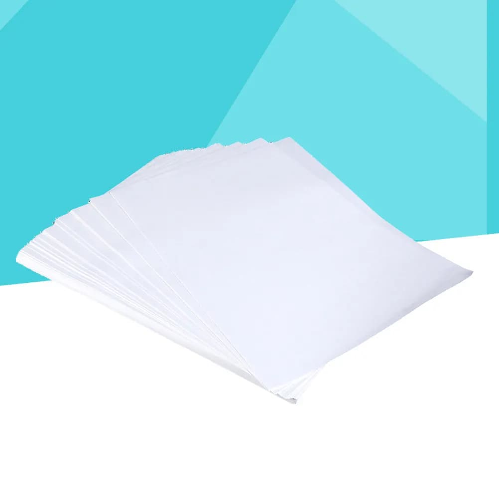 100Pcs T Shirt Sublimation Transfer Paper A4 Heat Transfer Printing Paper for Polyester Metal Ceramic Plastic Wood Bright Color