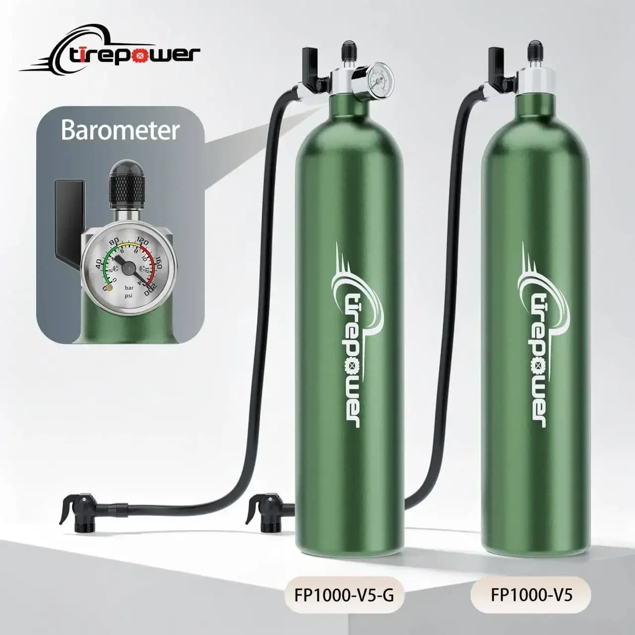 Bike Pump 1.3L Vacuum Tubeless Inflator Tyre Air bottle Tire Booster With Valve Gas Cylinder with Pressure Gauge For MTB Road