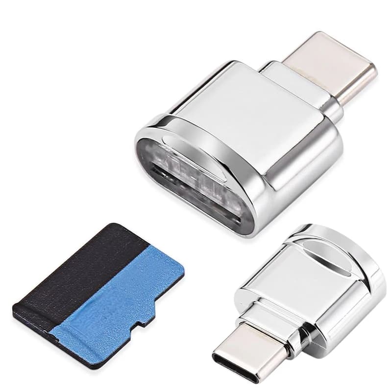 Lettore di schede Micro SD a tipo C ad alta velocità Adattatore OTG USB Type-C Adattatore per scheda SD TF di memoria esterna per telefono cellulare portatile