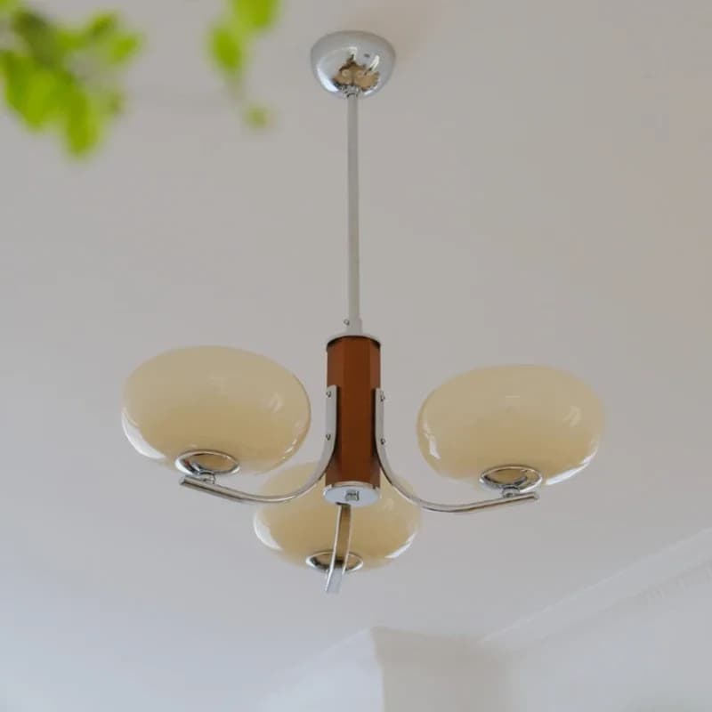 Il lampadario con paralume in vetro massello medievale retrò francese viene utilizzato per la decorazione della casa del lampadario del soggiorno della sala da pranzo della camera da letto