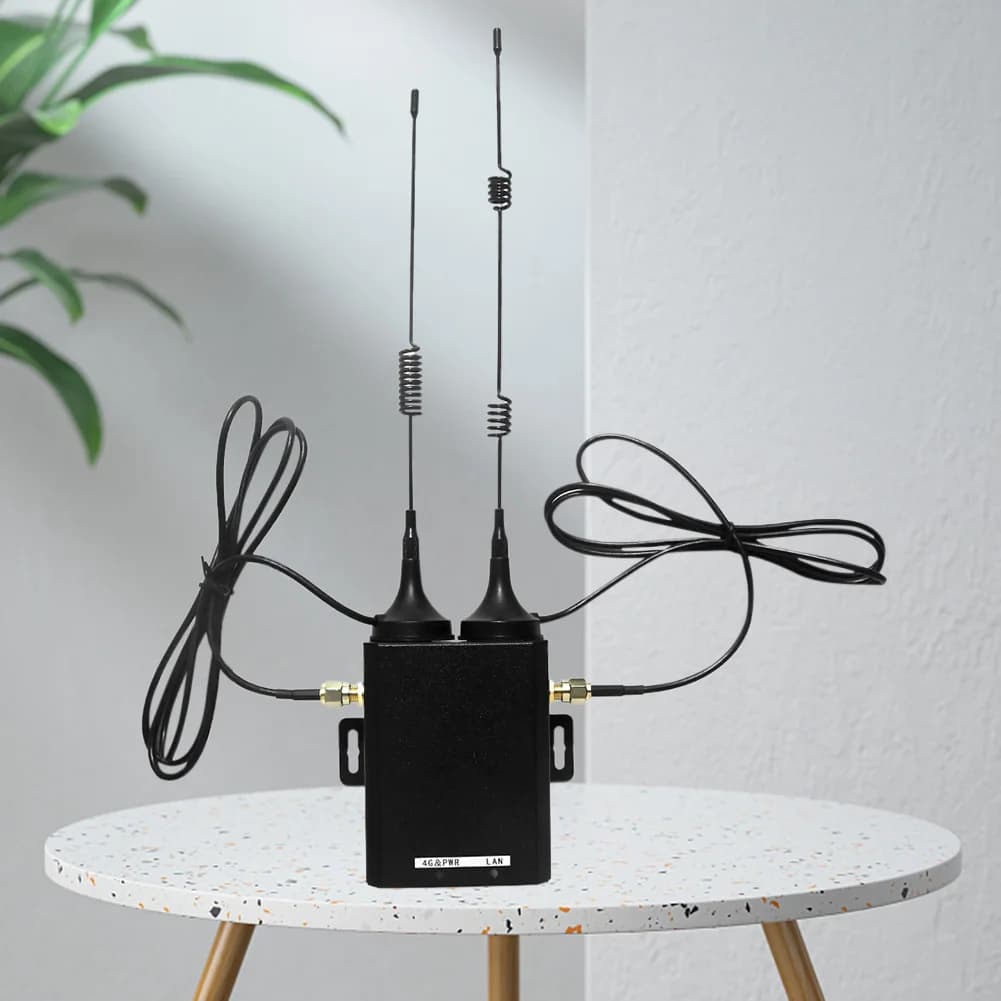 Router Industriale 4G H927 150Mbps ad Alta Velocità con Scheda SIM 4G LTE e Antenna Esterna, Supporta 16 Utenti WiFi