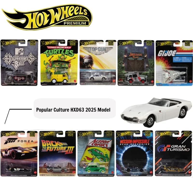 Ruota e Fuoco Pop Culture HXD63 2025 25L Missione: impossibile Ford GT Lamborghini Hotwheels