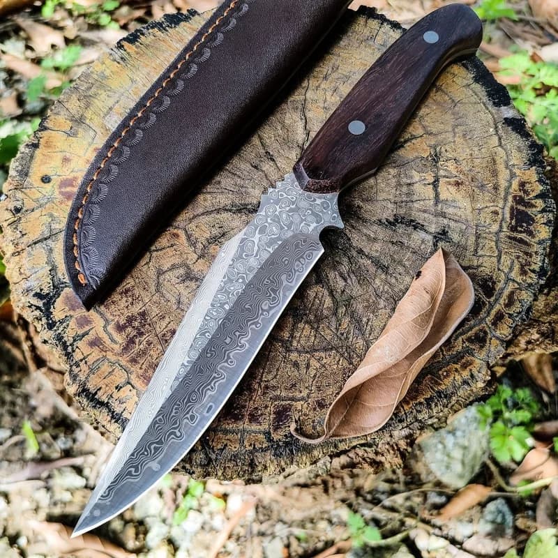 Damascus steel chef knife, knife to slice the house, Japanese kitchen portable meat knife