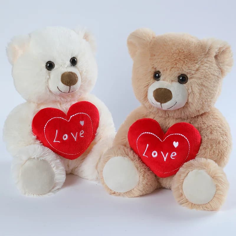 25cm san valentino cuore Teddy Fairy Bear farcito morbido simpatico animale peluche per gli amanti regali di compleanno casa Decroe