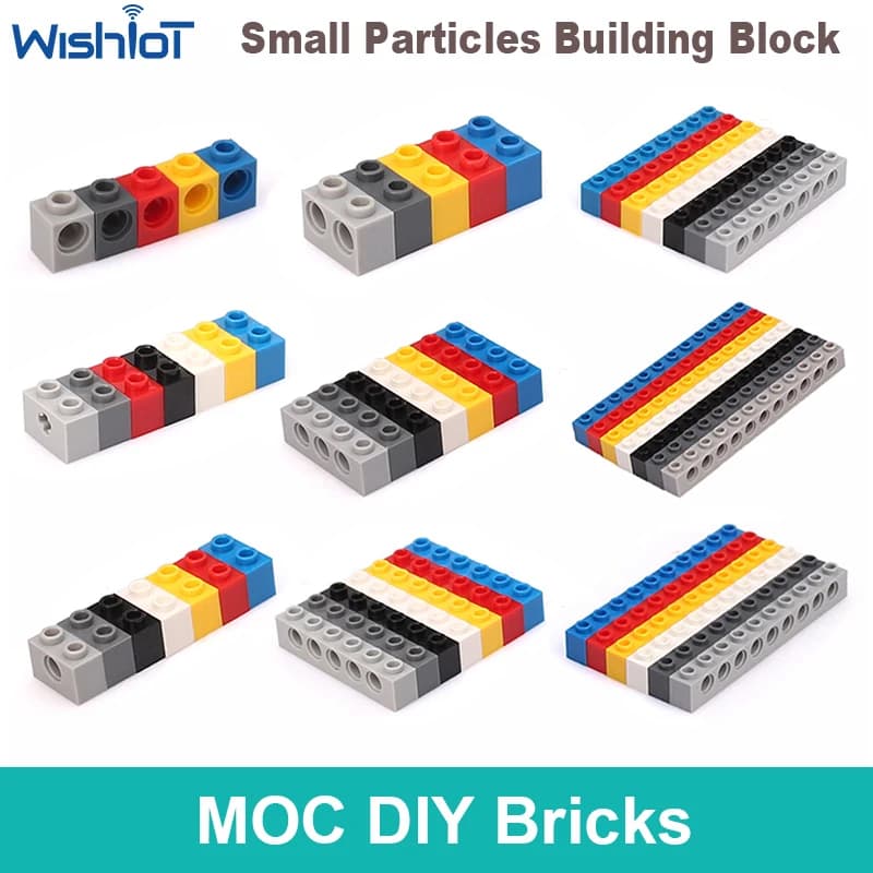 10 pz MOC Mattoni Tecnologici Parti FAI DA TE 6541 3700 32064 32000 3701 Building Block Adatto Per Tutte Le Marche Piccole Particelle giocattolo